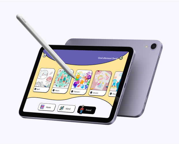 My Story Book iPad version showing interface