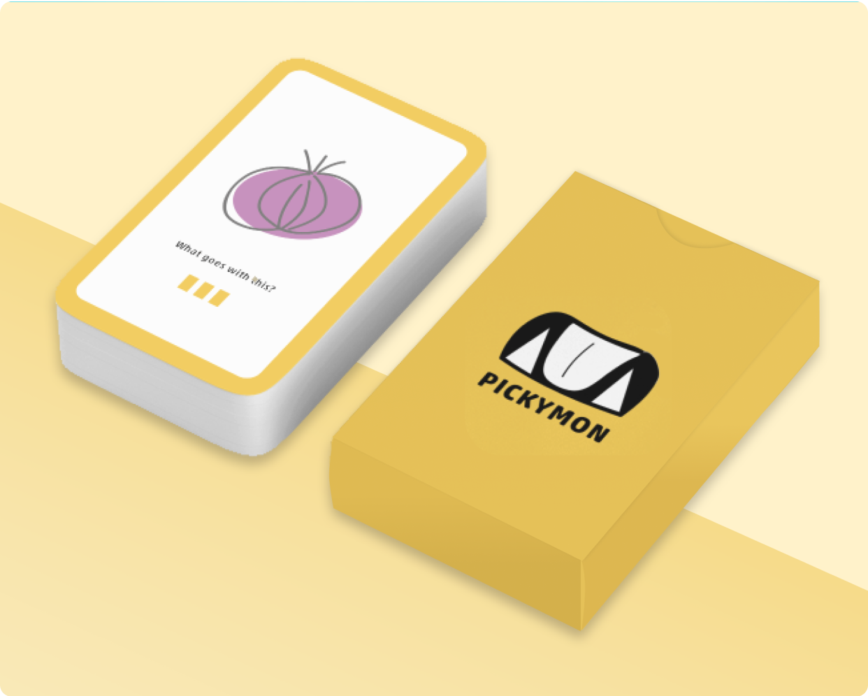 Pickymon card deck mockup