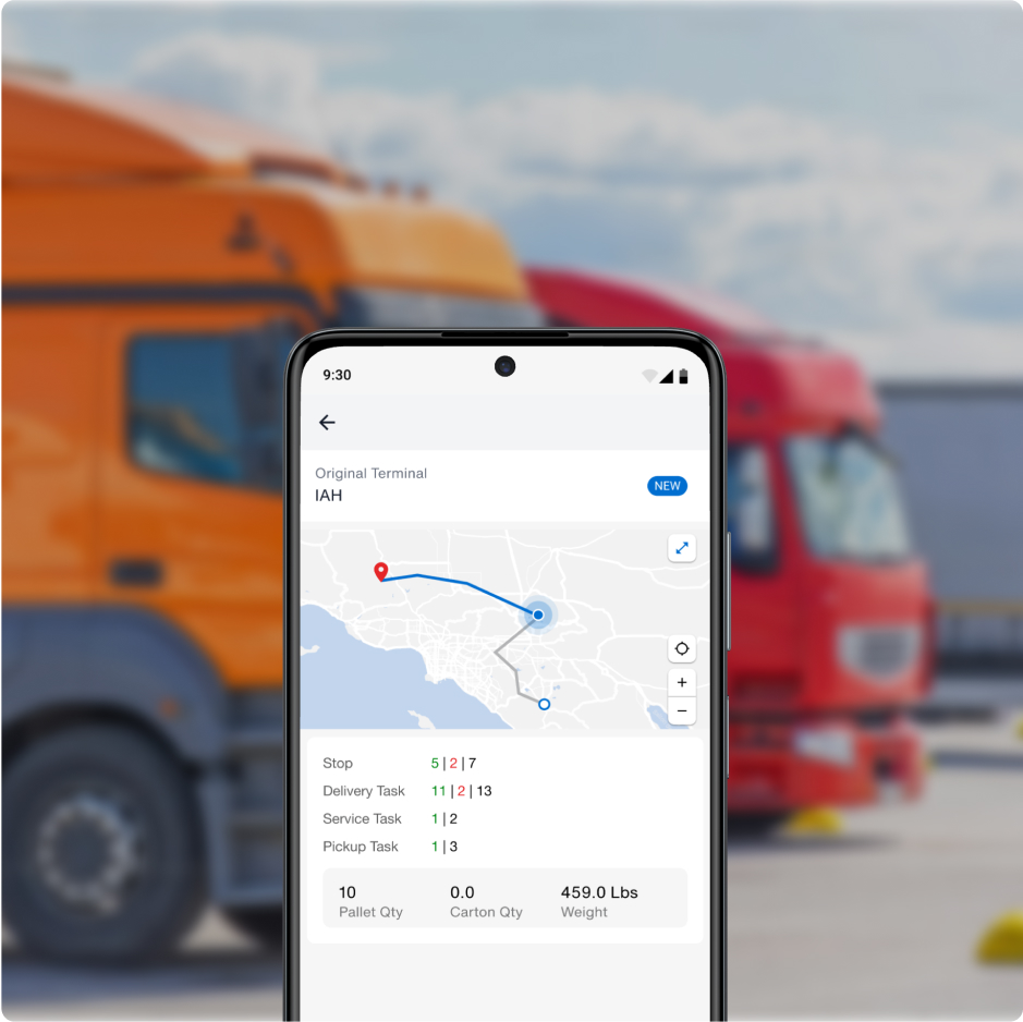 Driver using Service App with safety vest