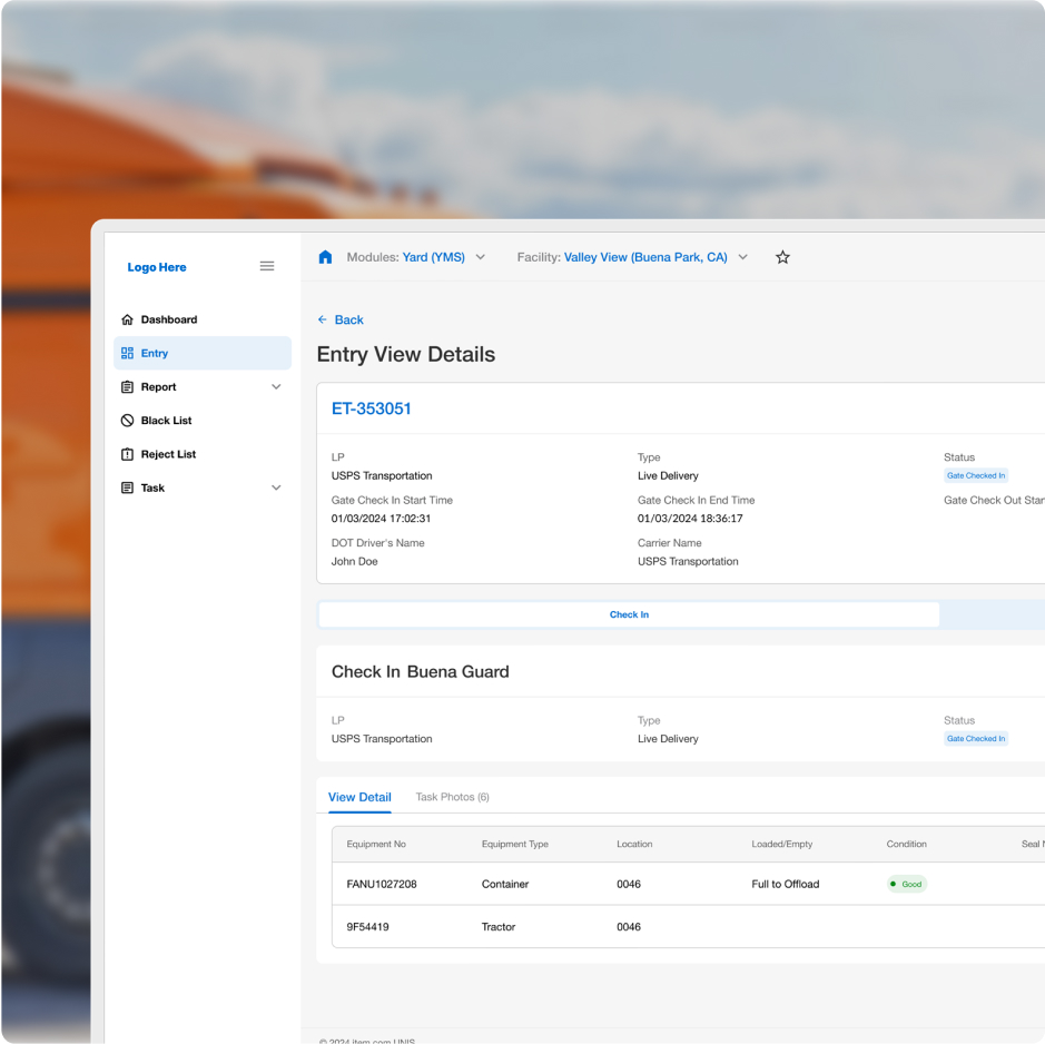 Driver using Service App with safety vest